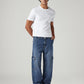 Men's 568 Blue Loose Fit Mid Rise Cargos - Front View