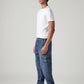Men's 568 Blue Loose Fit Mid Rise Cargos - Side View