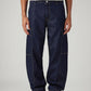 Men's 578 Dark Blue Baggy Fit Mid Rise Cargos - Front View