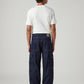 Men's 578 Dark Blue Baggy Fit Mid Rise Cargos - Back View