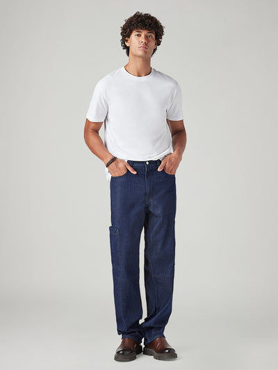 levi's Men's 568 Dark Blue Loose Fit Mid Rise Cargos-picture-26