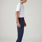 Men's 568 Dark Blue Loose Fit Mid Rise Cargos - Side View