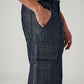 Men's 565 Navy Loose Fit Mid Rise Cargos - Detail View