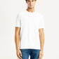 Men's Redloop Solid White Relaxed Fit T-shirt - Front View