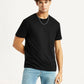 Men's Redloop Solid Black Relaxed Fit T-shirt - Styleshot View
