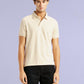 Men's Redloop Solid Cream Slim Fit Polo T-shirt - 5b78c31a-0666-44d1-8cad-1ffae597ca47 View