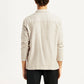 Men's Redloop Self Design Beige Shacket - Back View