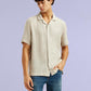 Men's Redloop Solid Beige Relaxed Fit Camp Shirt - 4ae1a7fa-4dca-4f9b-bcfc-84017b0fc6a4 View