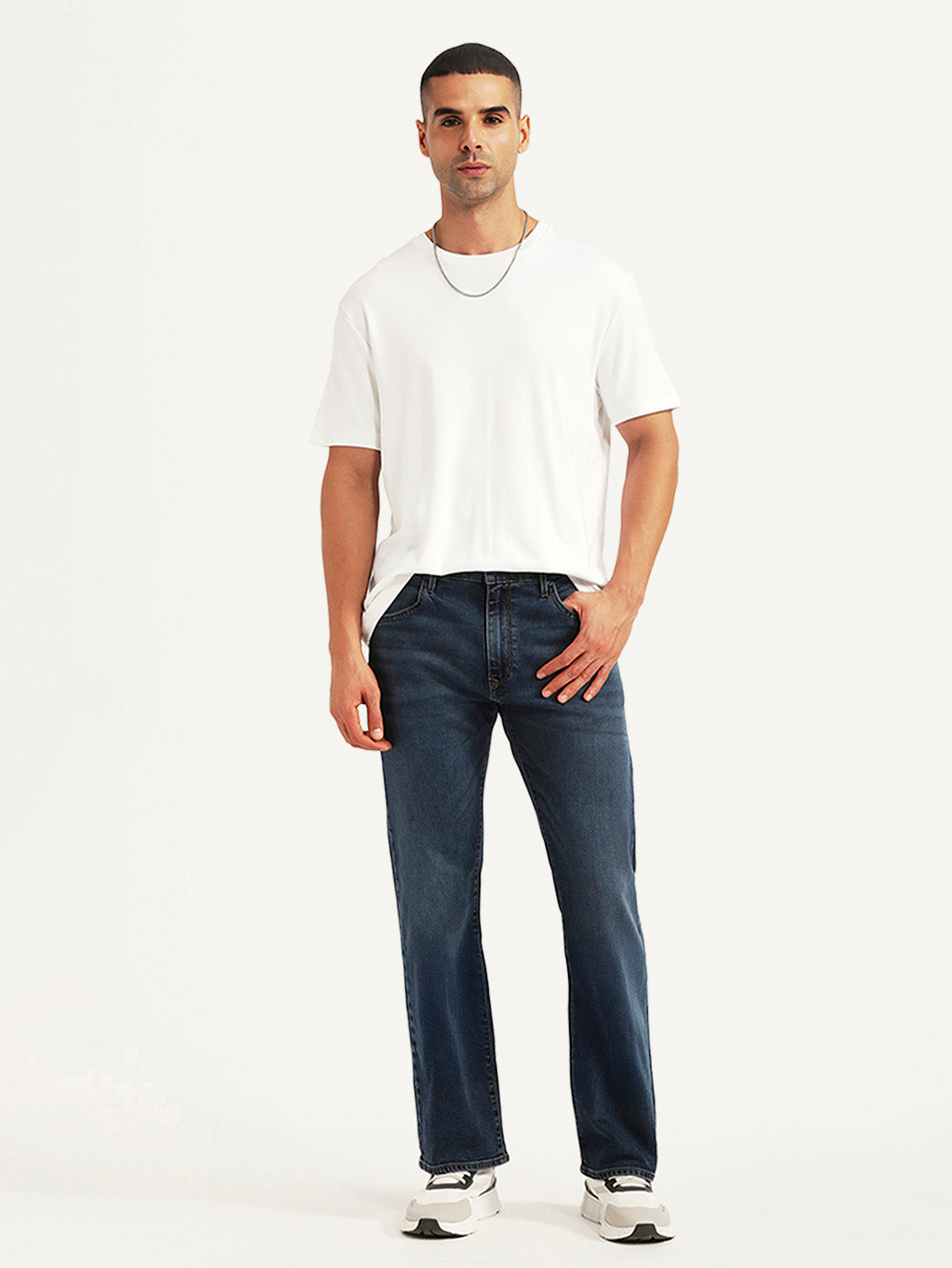 Men's Redloop 517 Dark Blue Bootcut Fit Mid Rise Jeans