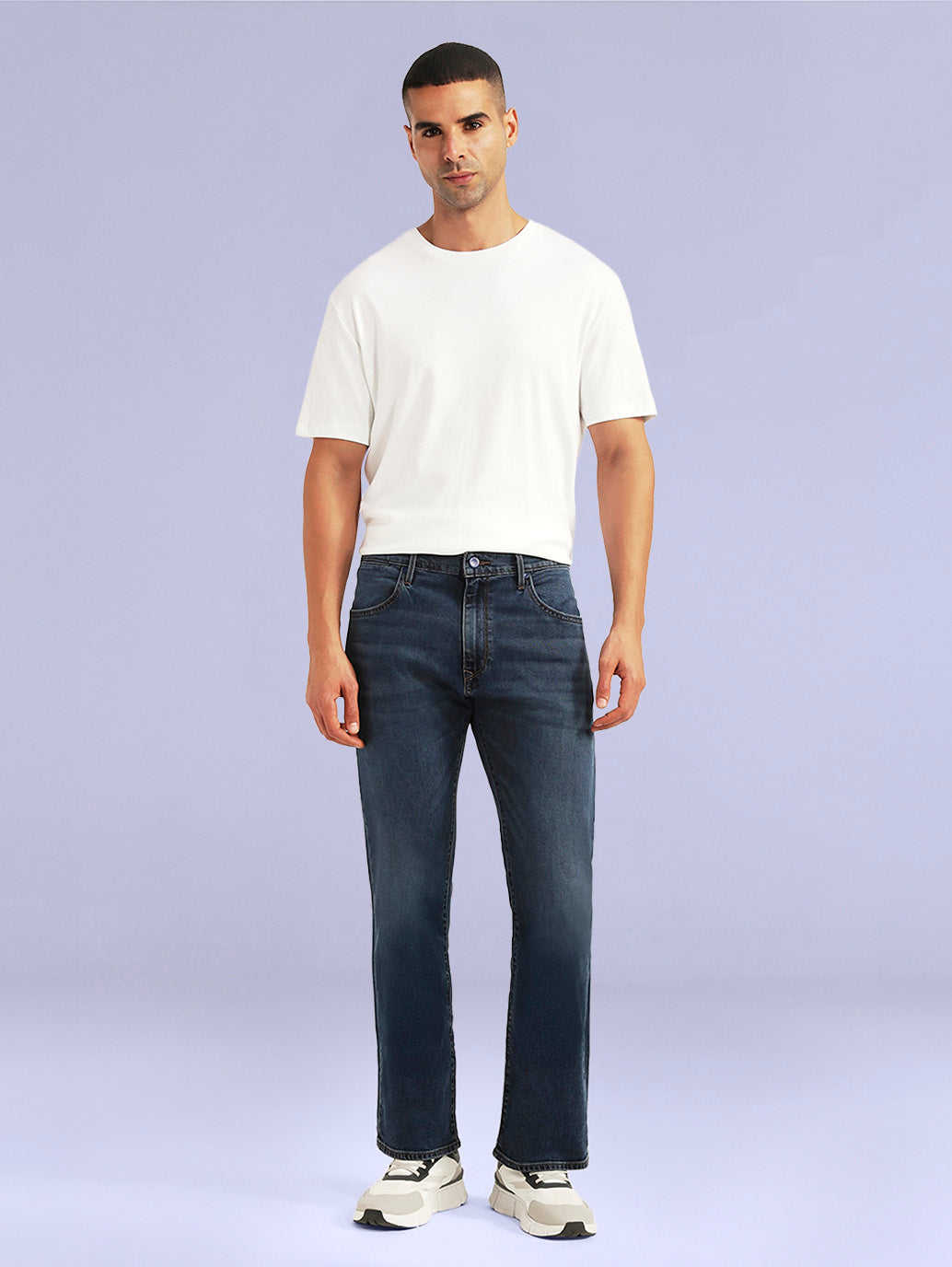 Men's Redloop 517 Dark Blue Bootcut Fit Mid Rise Jeans - 22cac2eb-b268-421b-91ff-bbbbbe33227e View