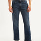 Men's Redloop 517 Dark Blue Bootcut Fit Mid Rise Jeans - Front View