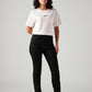 Women's Black Wedgie Slim Fit Mid Rise Jeans - Front View