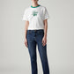 Women's Dark Indigo Wedgie Slim Fit Mid Rise Jeans - Front View