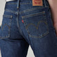 Women's Dark Indigo Wedgie Slim Fit Mid Rise Jeans - Detail View