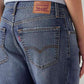 Women's Blue Loose Bootcut Fit Mid Rise Jeans - Detail View