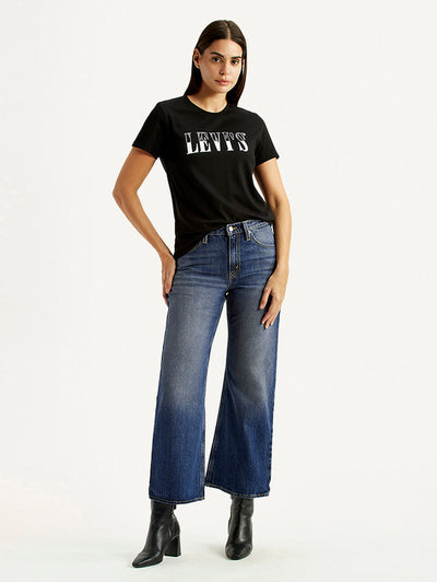 levi's Women's Tinted Blue Loose Bootcut Fit Mid Rise Jeans-picture-34