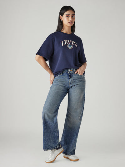 levi's Women's Blue Loose Bootcut Fit Mid Rise Jeans-picture-16