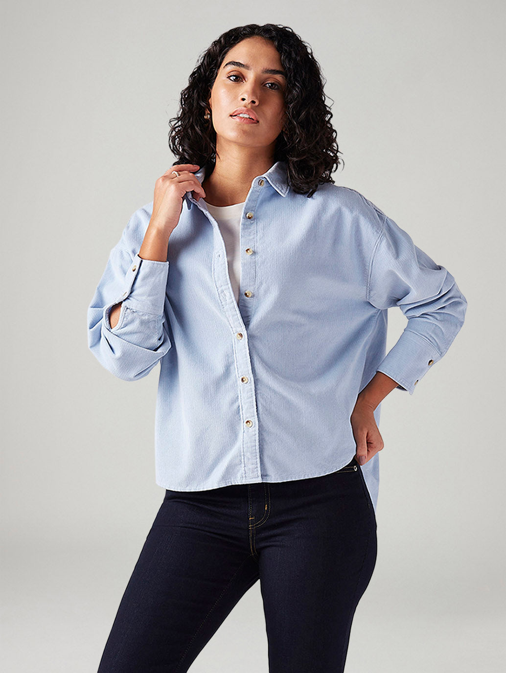 Women's Solid Relaxed Fit Shirt