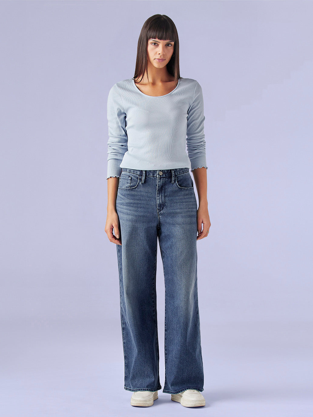 Women's Dark Indigo XL Straight Loose Fit Mid Rise Redloop Jeans - f41213a9-1d9f-4a4d-9af8-ae130348db49 View
