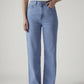 Women's Light Indigo Loose Fit High Rise Jeans - 20 View