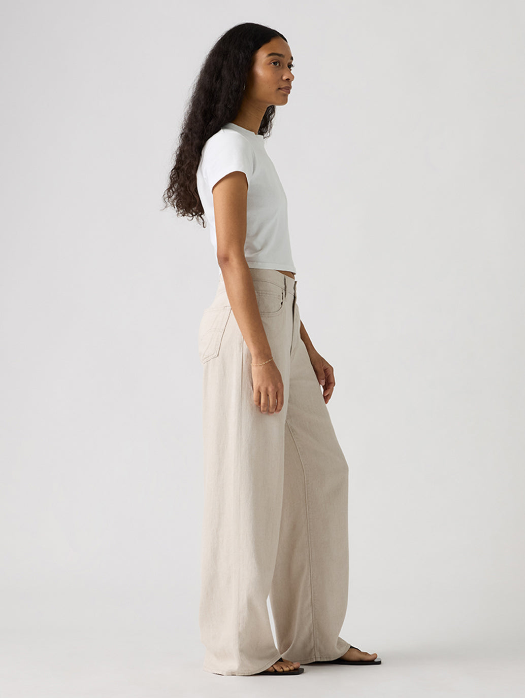 Levi's® Women's Cinch Wide-Leg Pants - Side View