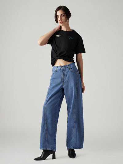 levi's Women's Blue XL Straight Loose Fit Mid Rise Jeans-picture-24