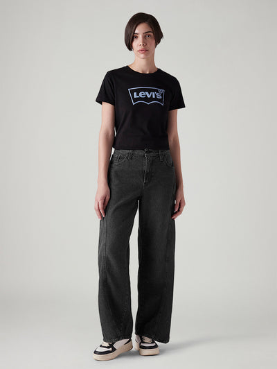 levi's Women's Charcoal Grey XL Straight Loose Fit Mid Rise Jeans-picture-29