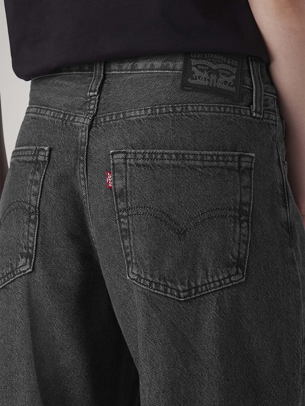 Women's Charcoal Grey XL Straight Loose Fit Mid Rise Jeans - 20 View