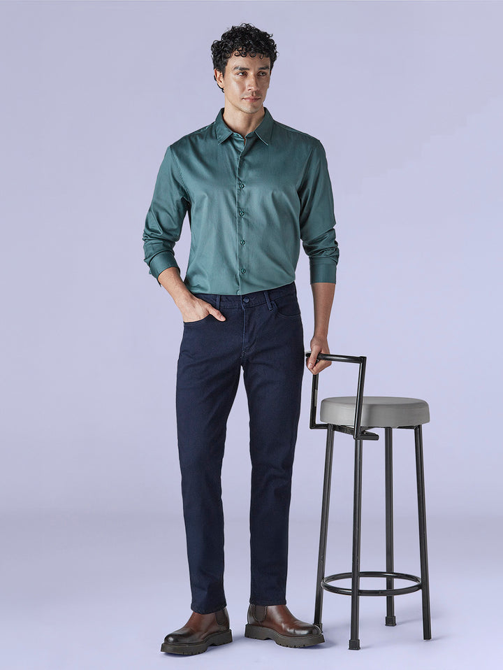 Men's Redloop 511 Blue Slim Fit Mid Rise Jeans