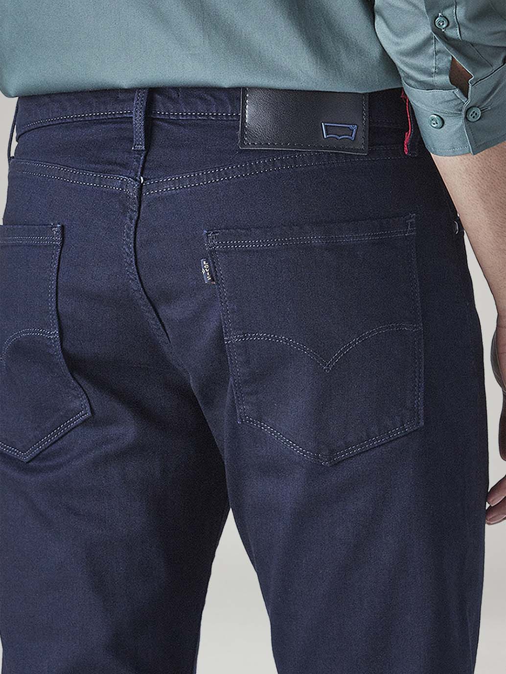 Men's Redloop 511 Blue Slim Fit Mid Rise Jeans - Detail View