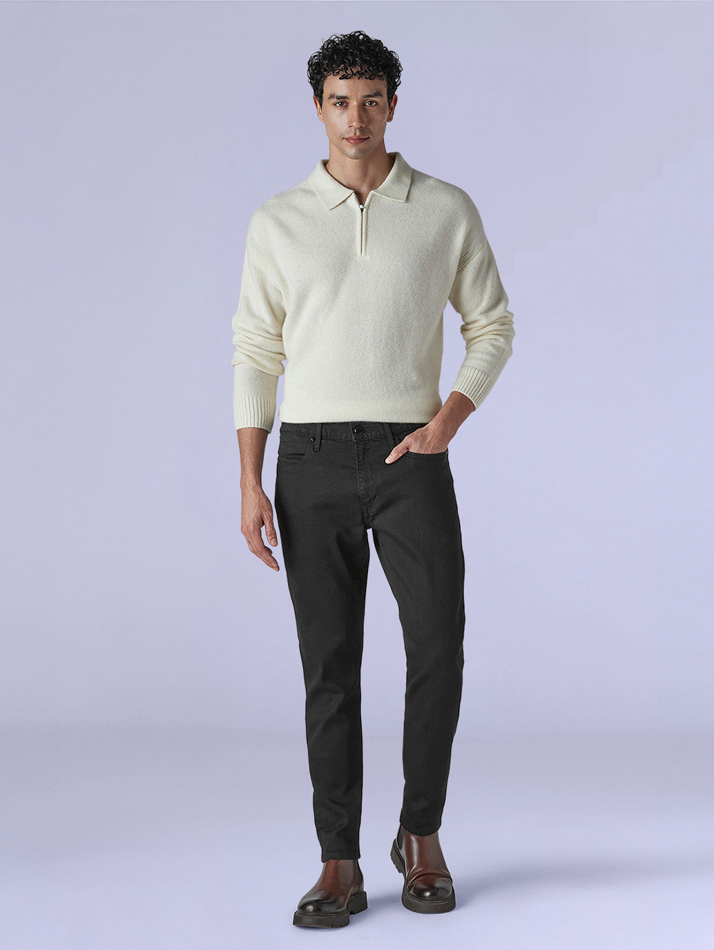 Men's 512 Redloop Black Slim Tapered Fit Mid Rise Jeans - 4ae8cee5-946a-4176-9322-194eb8ef8204 View