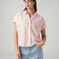 Women's Striped Regular Fit Linen Shirt - Styleshot View