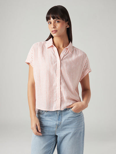 levi's Women's Striped Regular Fit Linen Shirt-picture-10
