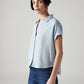 Women's Striped Regular Fit Linen Shirt - Side View