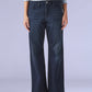 Women's Dark Blue Loose Bootcut Fit Mid Rise Redloop Jeans - 89883e93-97bd-4f3b-b18a-671f6b8e7e3b View