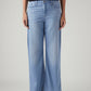 Women's Light Blue Loose Bootcut Fit Mid Rise Redloop Jeans - Front View