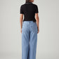Women's Light Blue Loose Bootcut Fit Mid Rise Redloop Jeans - Back View