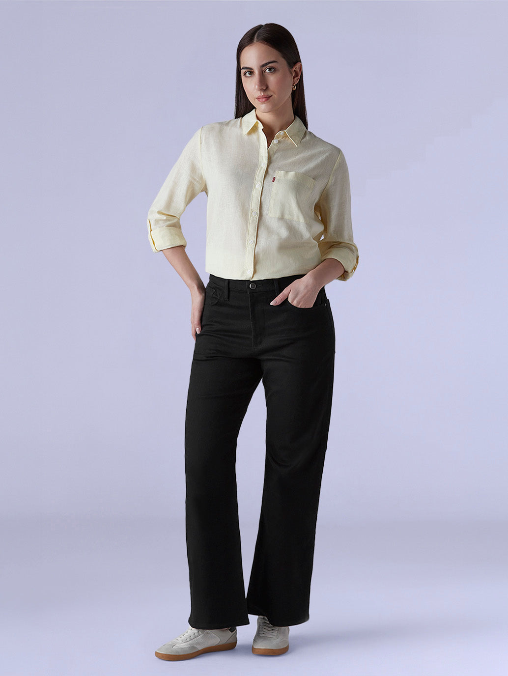 Women's Black Loose Bootcut Fit Mid Rise Redloop Jeans - d2101ef7-5928-44c2-bc49-a5bf6148055e View