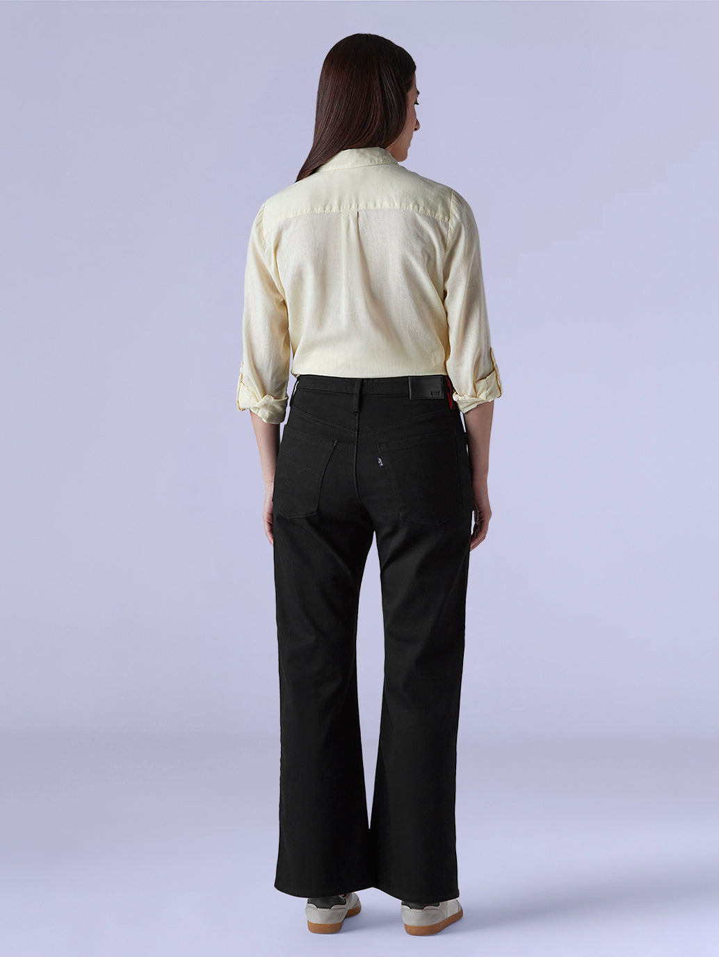 Women's Black Loose Bootcut Fit Mid Rise Redloop Jeans - ec807f31-c87c-4ee1-80e8-52286f9d619e View