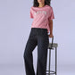 Women's Dark Blue Loose Bootcut Fit High Rise Redloop Jeans - c3645500-4acc-4314-a8f9-607979091f6d View