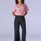 Women's Dark Blue Loose Bootcut Fit High Rise Redloop Jeans - 1fdbeef4-cf9a-45c8-8d1e-775240f6ad31 View