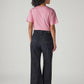 Women's Dark Blue Loose Bootcut Fit High Rise Redloop Jeans - Back View