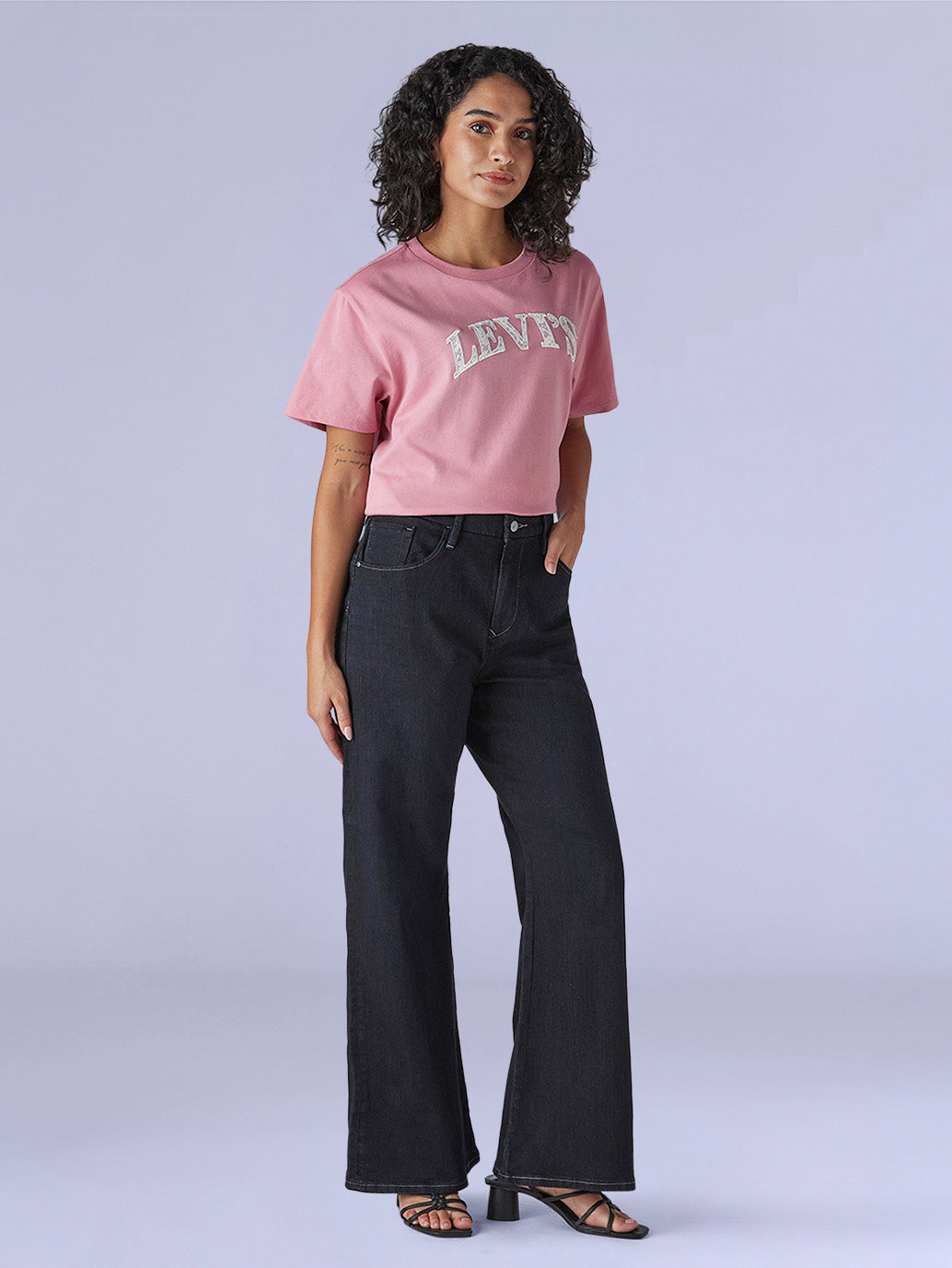 Women's Dark Blue Loose Bootcut Fit High Rise Redloop Jeans - e290f243-4169-4491-b3fe-e21844dd40e1 View