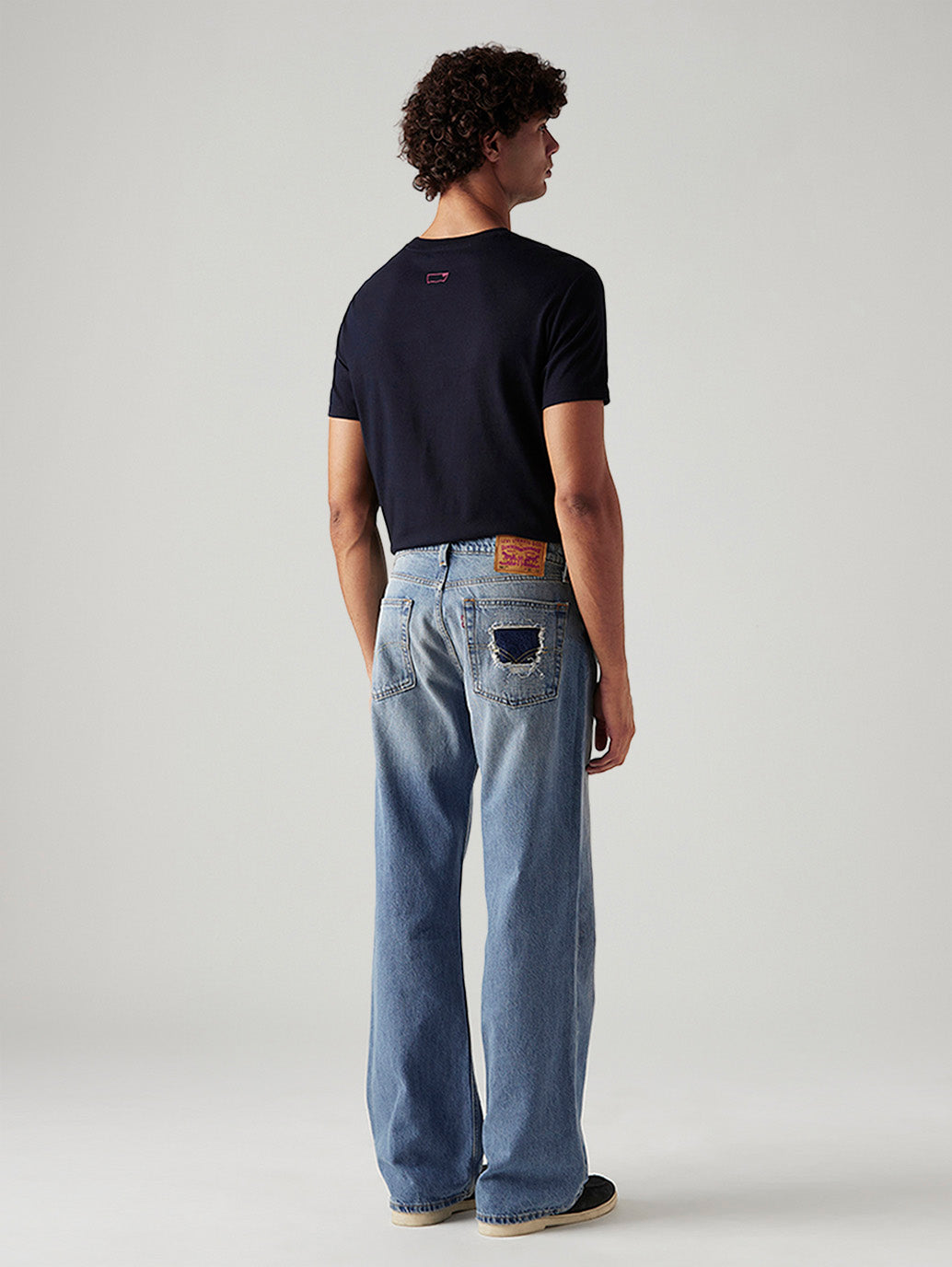 Men's 567 Light Blue Bootcut Mid Rise Jeans - Back View