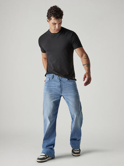 levi's Men's 567 Light Blue Bootcut Fit Mid Rise Jeans-picture-20