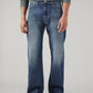 Men's Dark Blue 541 Athletic Tapered Fit Mid Rise Jeans - Front View