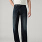 Men's 527 Dark Blue Bootcut Fit Mid Rise Jeans - Front View