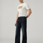 Men's 527 Dark Blue Bootcut Fit Mid Rise Jeans - Side View