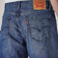 Men's Tinted 505 Dark Indigo Straight Fit Mid Rise Jeans - Detail View