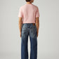 Men's 567 Blue Bootcut Fit Mid Rise Jeans - Back View